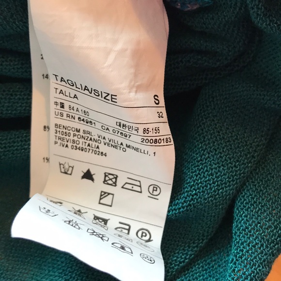 Benetton Linen Blend Sleeveless Sweater - Picture 6 of 10